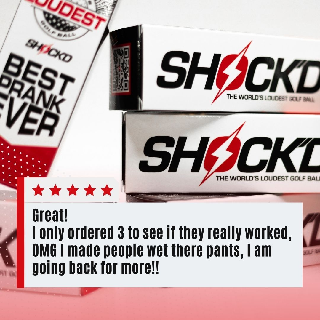BUY 3 GET 1 FREE BUNDLE - SHOCK'D Golf Balls